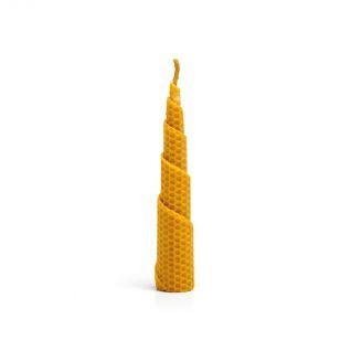 Vela PANAL Espiral 10x2cms cera virgen (8uds)